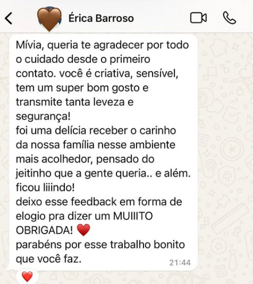 Depoimento da Érica